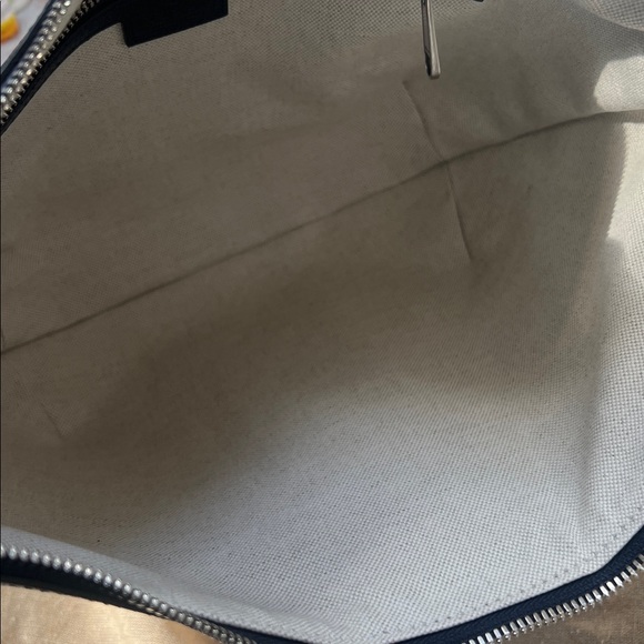 Authentic Gucci Ophidia Half Moon Hobo GG Coated Canvas Small Blue - Picture 8 of 13